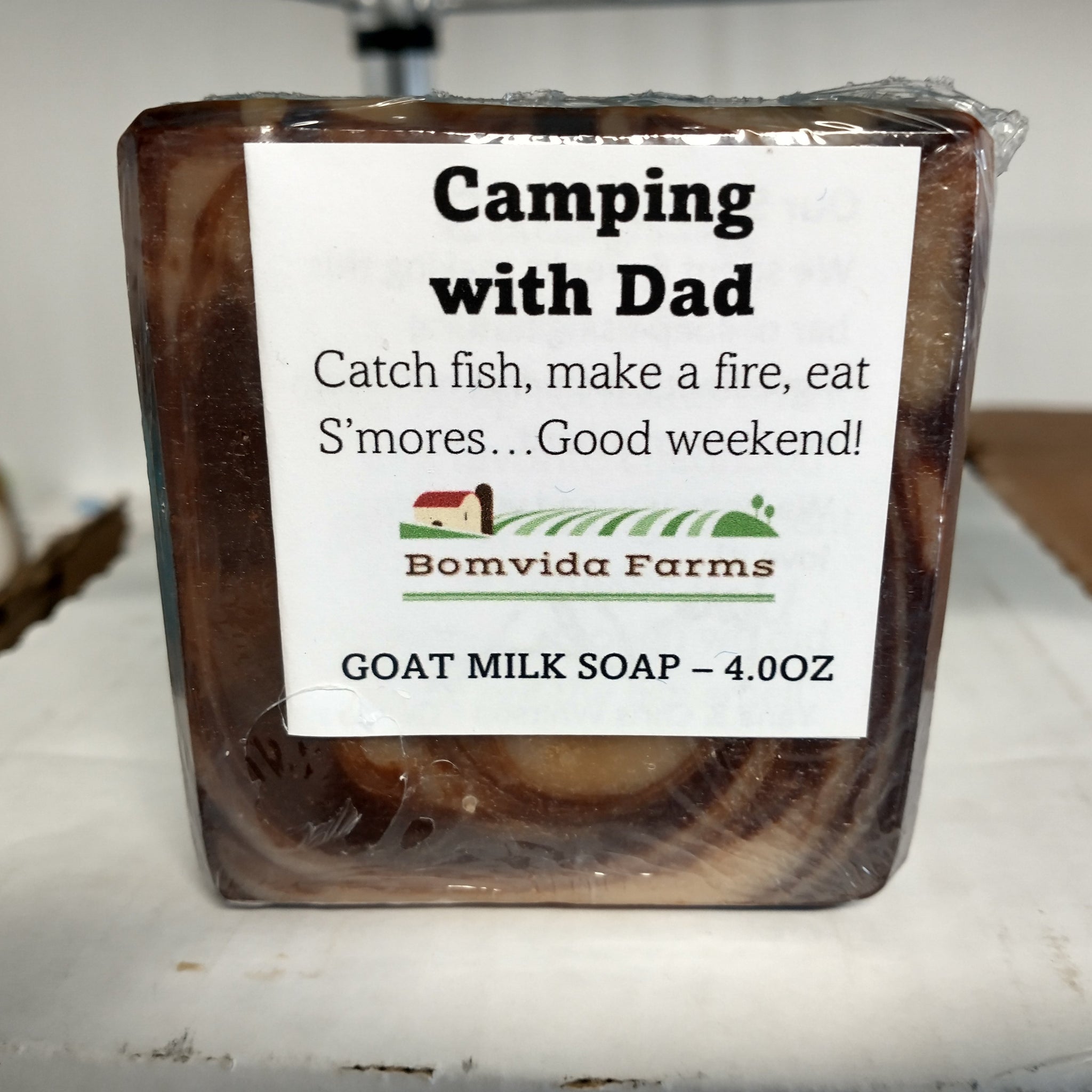 Camping with Dad Goat Milk Soap Made with Real Cocoa