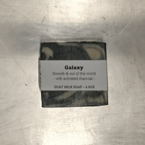 Galaxy Goat Milk Soap with Activated Charcoal