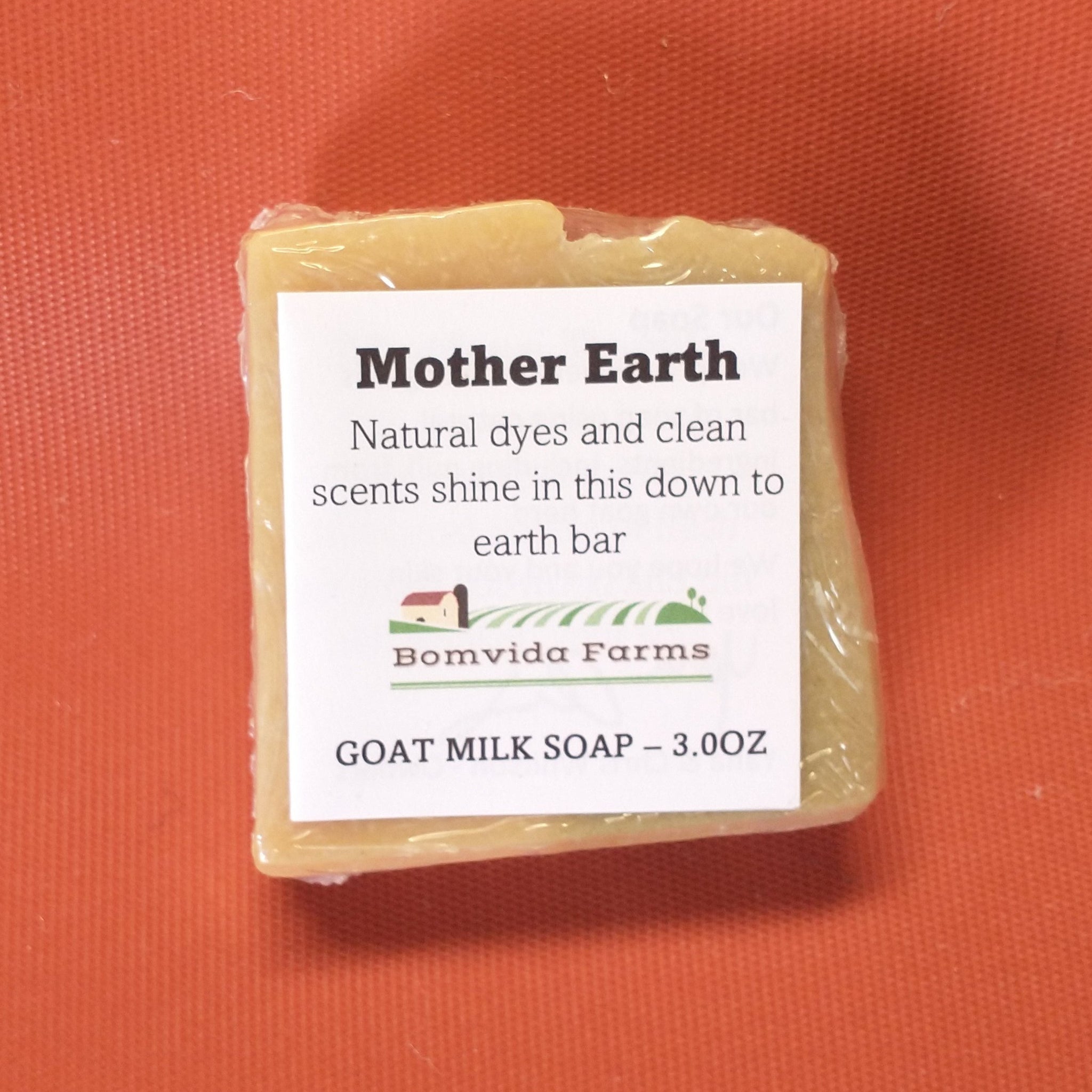 Mother Earth Goat Milk Soap Colored with Real Paprika